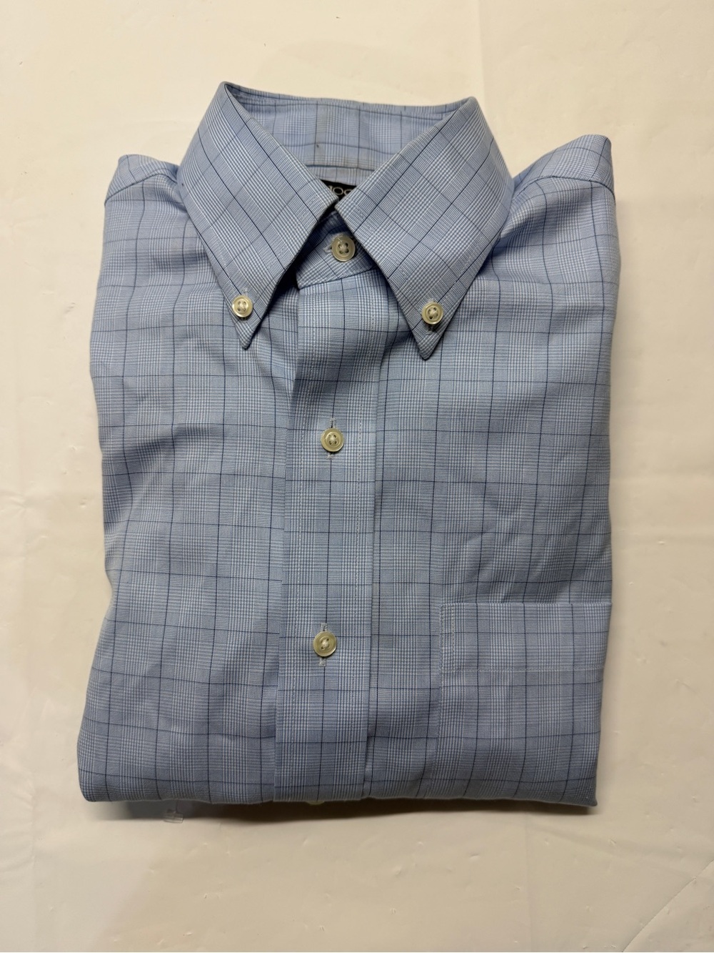 Jos. A.‎ Bank Blue Windowpane Button-Down Dress Shirt